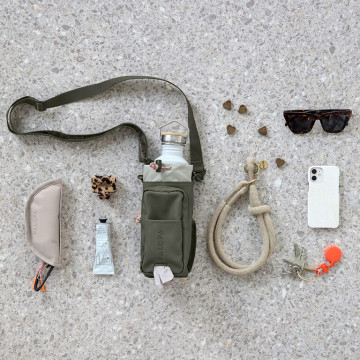 PALOPA Bottle Snack Bag Boudi dark olive
