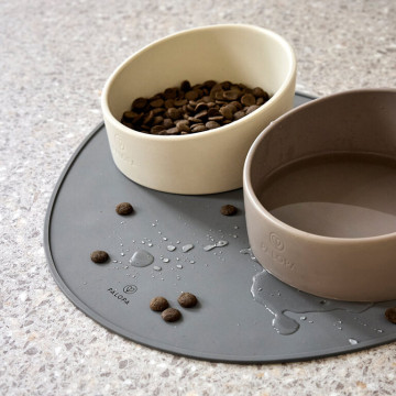 Dog Feeding Mat Loua light grey