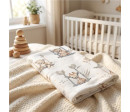 Flanelová plena s potiskem New Baby ZOO beige