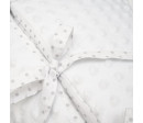 Luxusní šněrovací zavinovačka z Minky New Baby bílá 75x75 cm