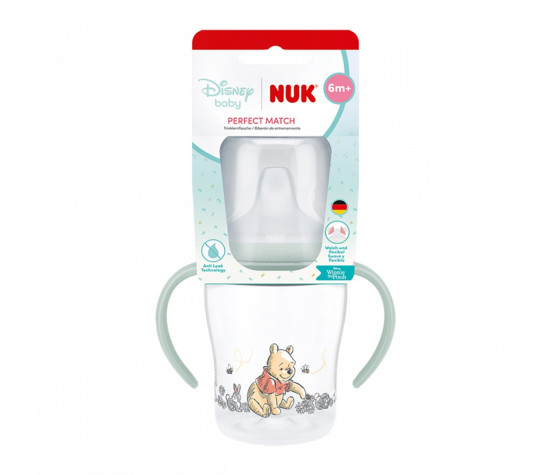 Kojenecká láhev NUK Perfect Match na učení DISNEY Medvídek Pú Winnie 150 ml