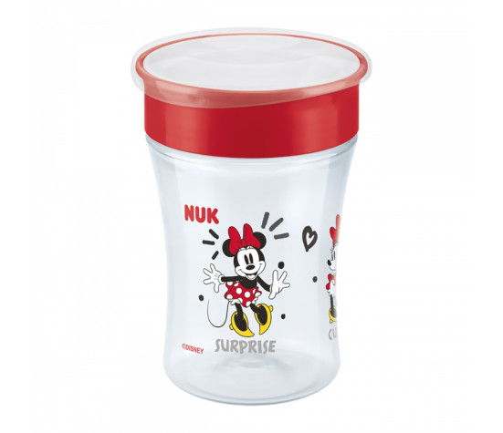 Dětský hrníček Magic NUK Cup Minnie (8+ m.) NUK 360° 230 ml