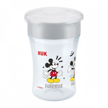 Dětský hrníček Magic NUK Cup Mickey Mouse (8+ m.) NUK 360° 230 ml, Béžová