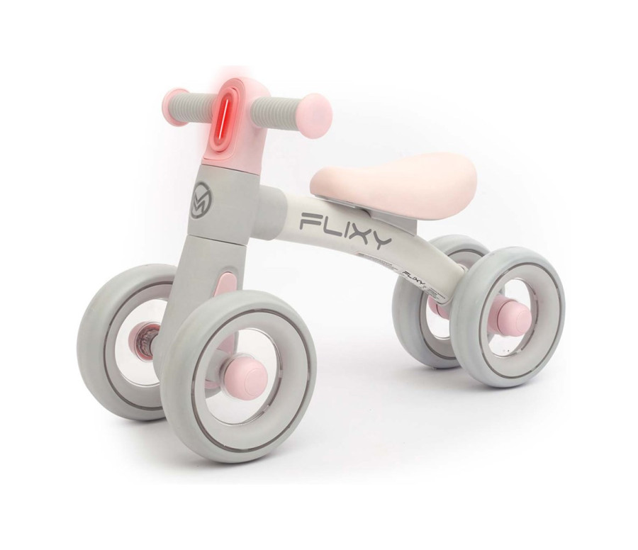 Dětské odrážedlo s LED světlem Milly Mally FLIXY pink, Růžová