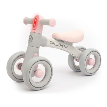 Dětské odrážedlo s LED světlem Milly Mally FLIXY pink, Růžová
