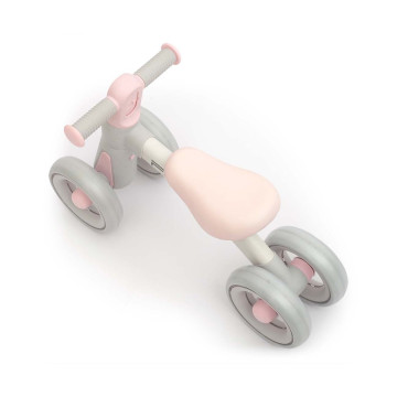 Dětské odrážedlo s LED světlem Milly Mally FLIXY pink, Růžová