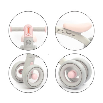 Dětské odrážedlo s LED světlem Milly Mally FLIXY pink, Růžová