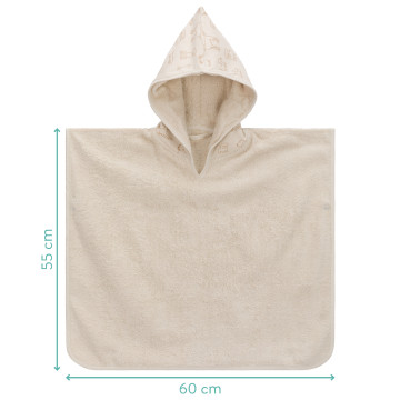 Fillikid dětské pončo dog beige