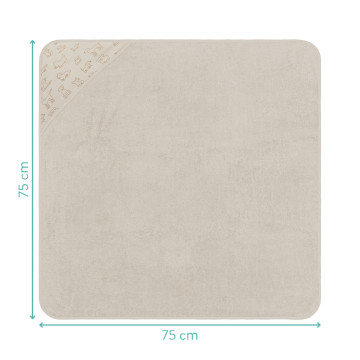 Fillikid Osuška s kapucí dob beige 75x75 cm