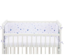 Fillikid Mantinel do přístavné postýlky stars white/blue 175x26 cm