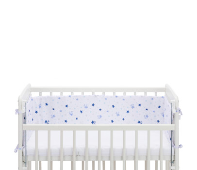 Fillikid Ložní souprava Luxe stars white/blue + matrace