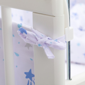 Fillikid Ložní souprava Luxe stars white/blue + matrace