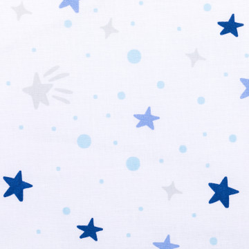 Fillikid Ložní souprava Luxe stars white/blue + matrace