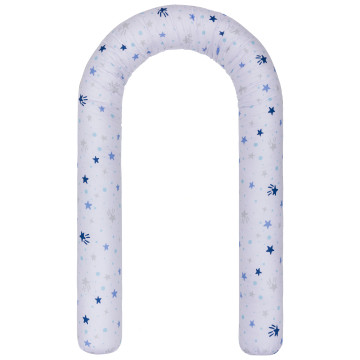 Fillikid Mantinel válec do postýlky Jersey stars white/blue 190 cm