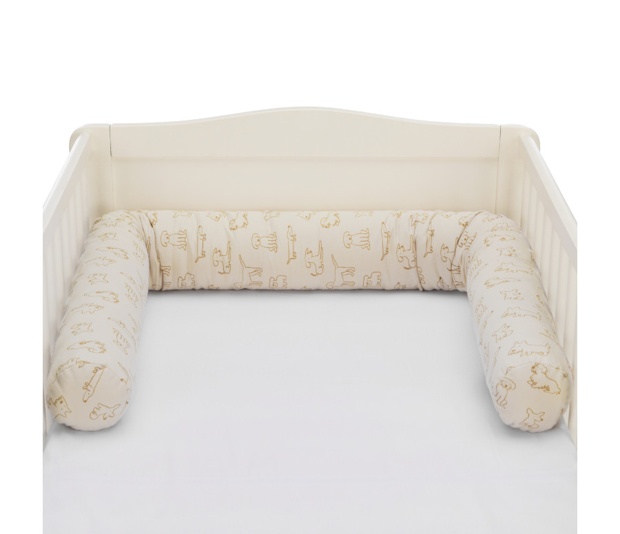 Fillikid Mantinel válec do postýlky Jersey dog beige 190 cm Fillikid Mantinel válec do postýlky Jersey dog beige 190 cm