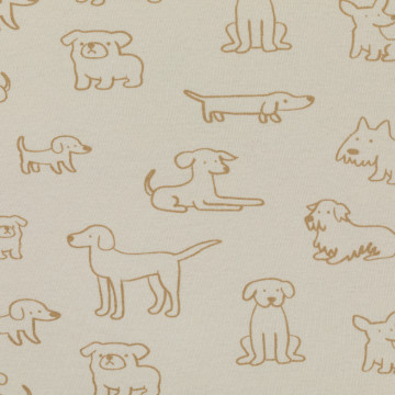 Fillikid Mantinel válec do postýlky Jersey dog beige 190 cm