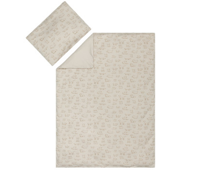 Fillikid Ložní povlečení 2-dílný set Jersey dog beige 100 x 135 cm