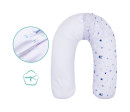 Fillikid Kojící polštář stars white/blue 190 cm Fillikid Kojící polštář stars white/blue 190 cm