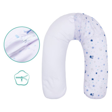 Fillikid Kojící polštář stars white/blue 190 cm