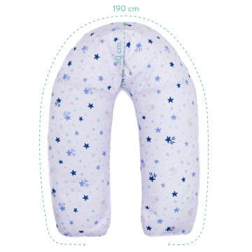 Fillikid Kojící polštář stars white/blue 190 cm
