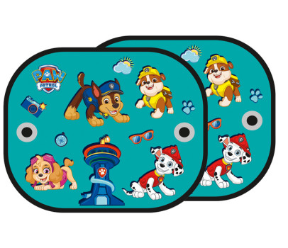 Sluneční clona do auta Paw Patrol – ochrana proti UV - zelená, tyrkysová