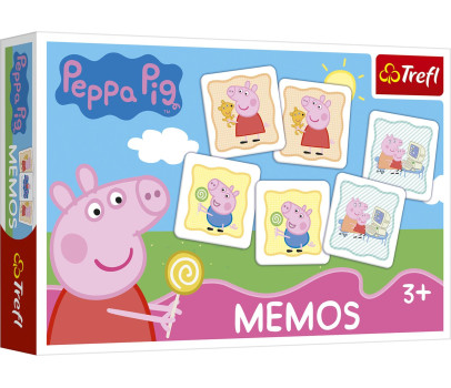 Pexeso papírové Prasátko Peppa/Peppa Pig společenská hra 30 kusů v krabici 21x14x4cm