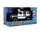 Auto záchranáři policie terénní plast 23x14cm na setrvačník na baterie se světlem se zvukem v krabic