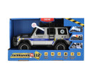 Auto záchranáři policie terénní plast 23x14cm na setrvačník na baterie se světlem se zvukem v krabic