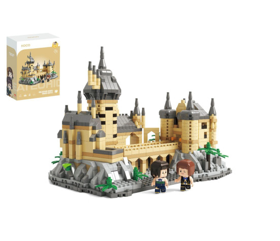 Stavebnice mini KOCO Magický hrad plast 1132ks v krabičce 15x20x8cm