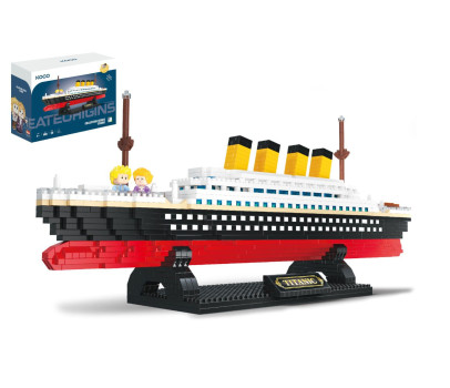 Stavebnice mini KOCO Titanic plast 1510ks v krabičce 20x15x8cm
