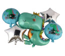 Sada balonek/balonky 5ks nafukovací dinosaurus v sáčku 21x16cm