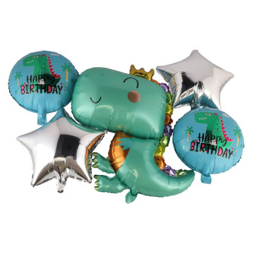 Sada balonek/balonky 5ks nafukovací dinosaurus v sáčku 21x16cm