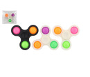 Spinner bubble pops plast 7cm 3 barvy v sáčku