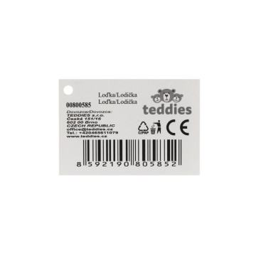 Loď/Plachetnice do vody plast 2 barvy 12x21cm