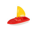 Loď/Plachetnice do vody plast 2 barvy 12x21cm