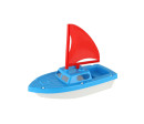 Loď/Plachetnice do vody plast 2 barvy 12x21cm