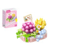 Stavebnice mini KOCO Květinové aranžmá sukulentů plast 249 dílků v krabičce 11x15x6cm