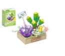 Stavebnice mini KOCO Květinové aranžmá sukulentů plast 232 dílků v krabičce 11x15x6cm