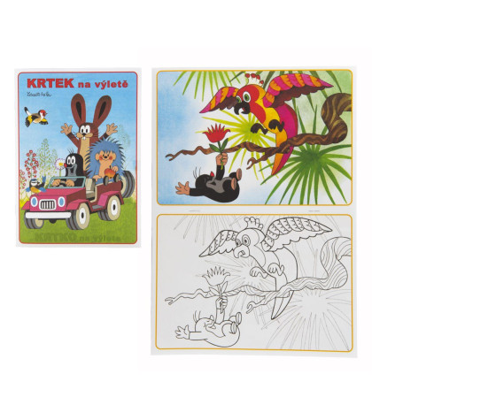 Omalovánky Krtek na výletě 14,5x21cm