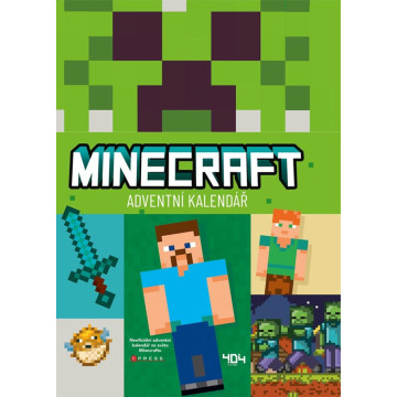 Adventní kalendář Minecraft v sáčku 24x32cm