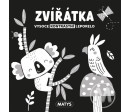 Knížka Vysoce kontrastní leporelo Zvířátka 16x16cm 0m+