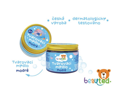 Tvarovací mýdlo modré beauted v uzavíratelné dóze