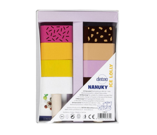 Skládanka nanuky dřevěné v krabičce 12,5x17x1,5cm 12m+