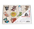 Pexeso Krtek společenská hra 24 dřevěných kamenů v krabičce 17x13x1,5cm