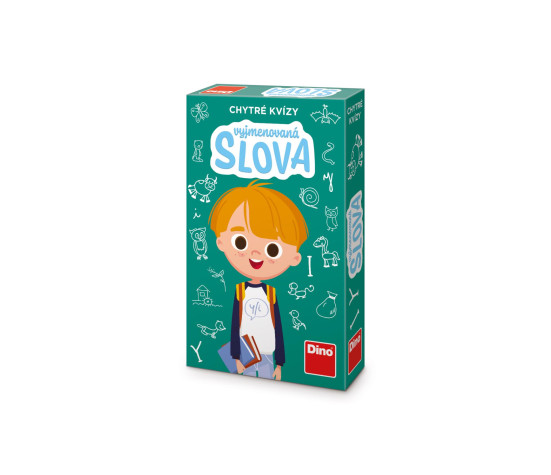 Chytré kvízy Vyjmenovaná slova naučná společenská hra v krabičce 11,5x18x3,5cm