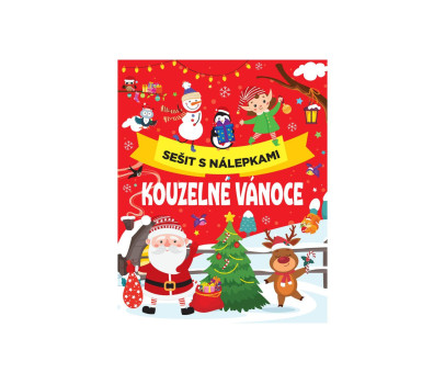 Sešit s nálepkami Kouzelné Vánoce 24x30cm