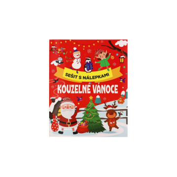 Sešit s nálepkami Kouzelné Vánoce 24x30cm