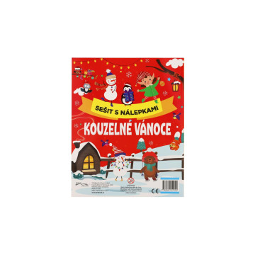 Sešit s nálepkami Kouzelné Vánoce 24x30cm