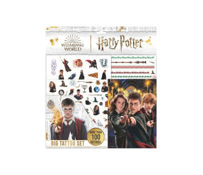 Tetování velký set Harry Potter s omalovánkami v sáčku