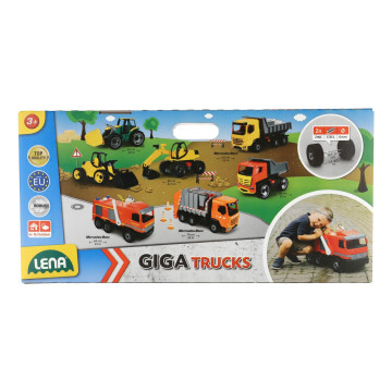 Auto Giga Trucks sklápěč plast 65cm v krabici 70x35x29cm